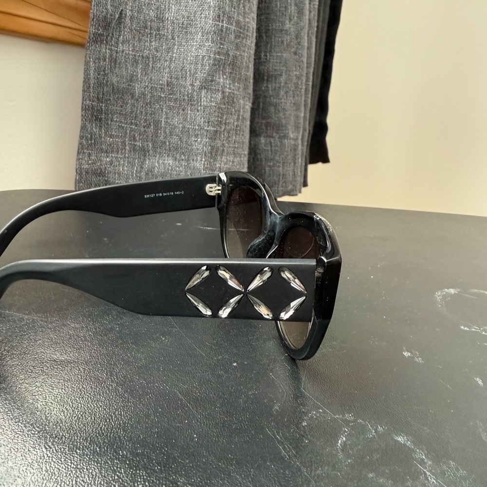Swarovski Elegant Black Sunglasses - Picture 2 of 2
